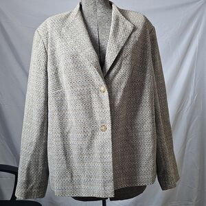 Villager Light Purple and Tan Textured Jacket